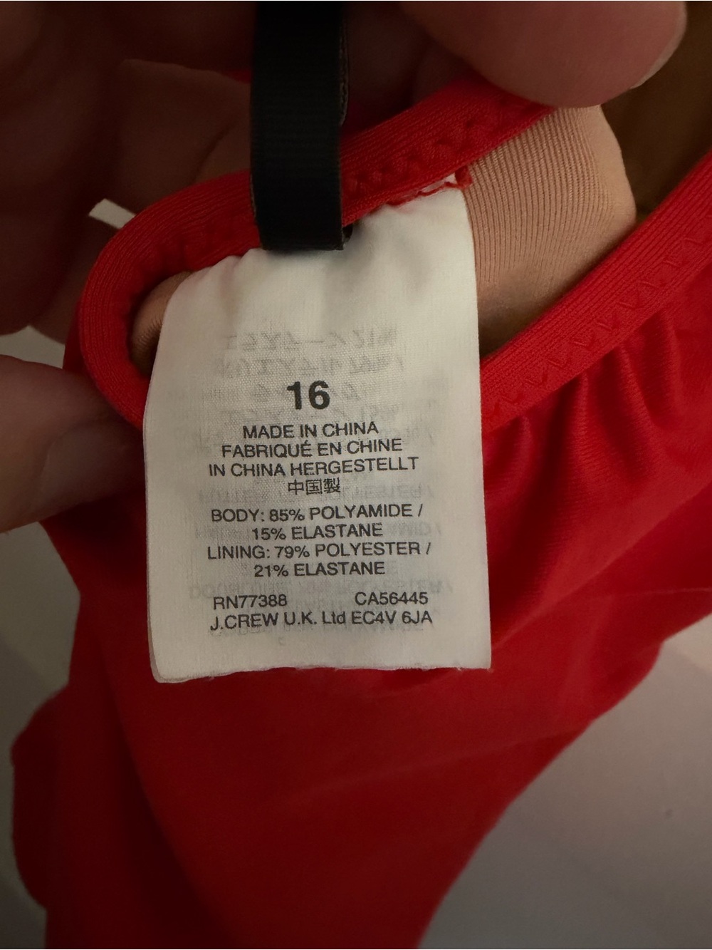 Red Ruffle One-Piece Swimsuit - Picture 4 of 4
